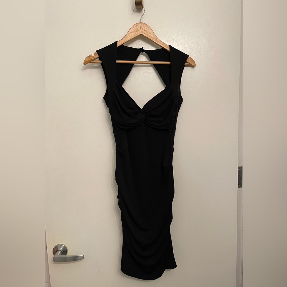 NICOLE MILLER little black bodycon dress, size 4